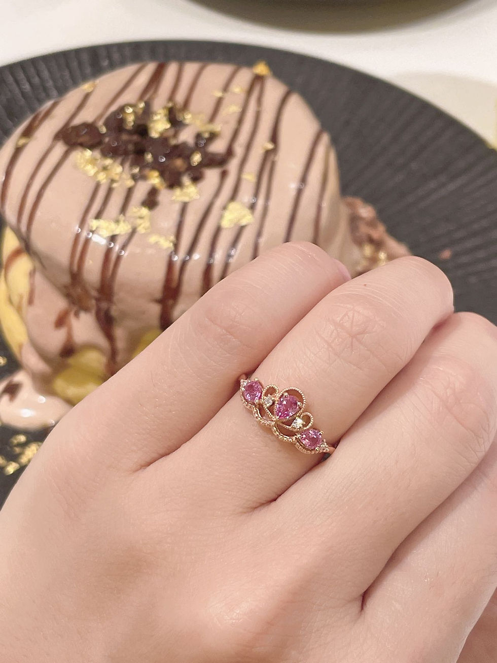 縮圖：Pink Sapphire Tiara Ring