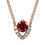 縮圖：Round Garnet Necklace