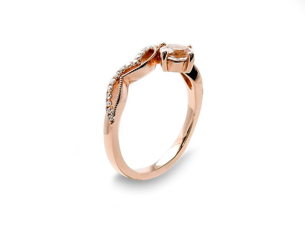 縮圖：Morganite and Diamond Ring