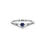 縮圖：Cute Tiara Ring with Round Blue Sapphire