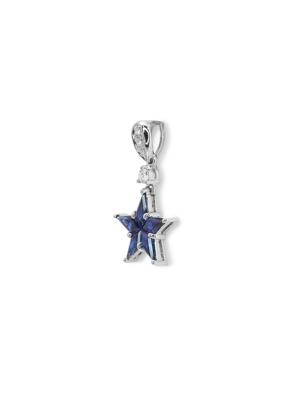縮圖：Fancy Shape Blue Sapphire Star Pendant
