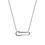 縮圖：Paper Clip Diamond Milgrain Necklace