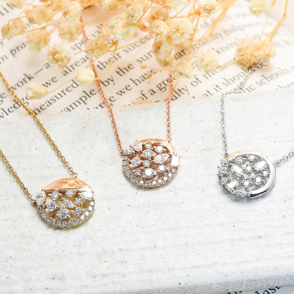 縮圖：Mixed Fancy Shape Diamond Necklace