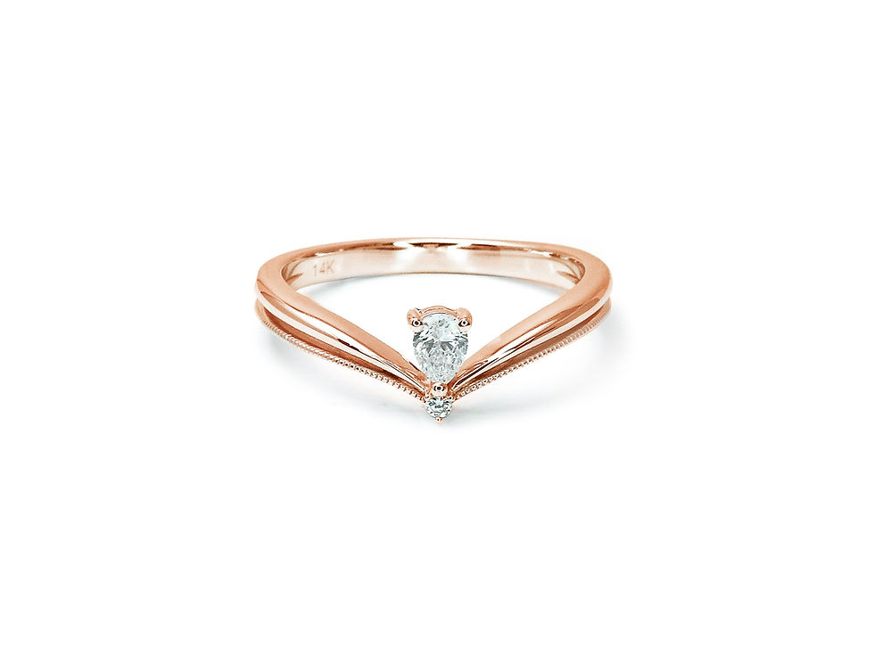 縮圖：Pear Shape Diamond Tiara Ring