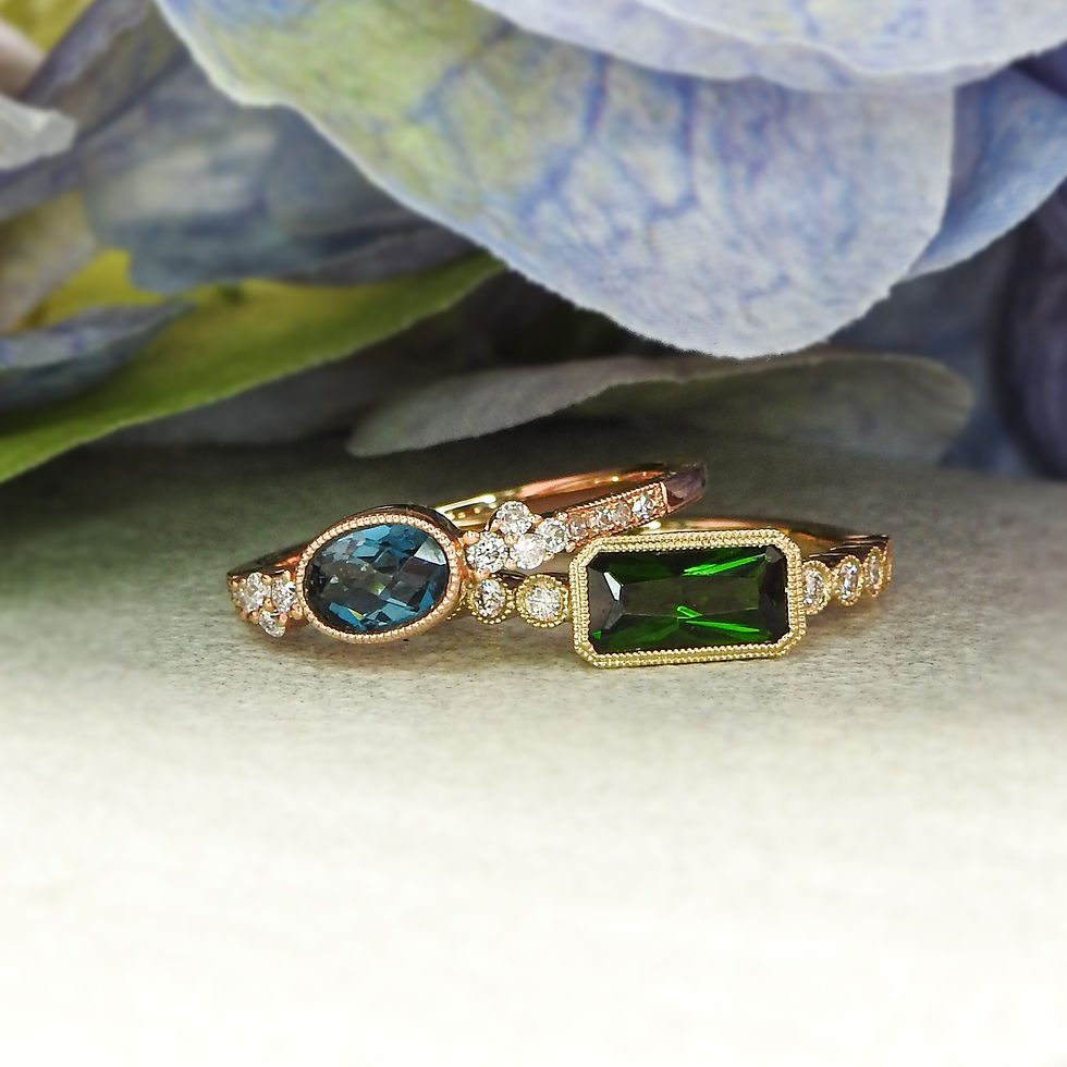 縮圖：Fancy Blue Topaz Ring