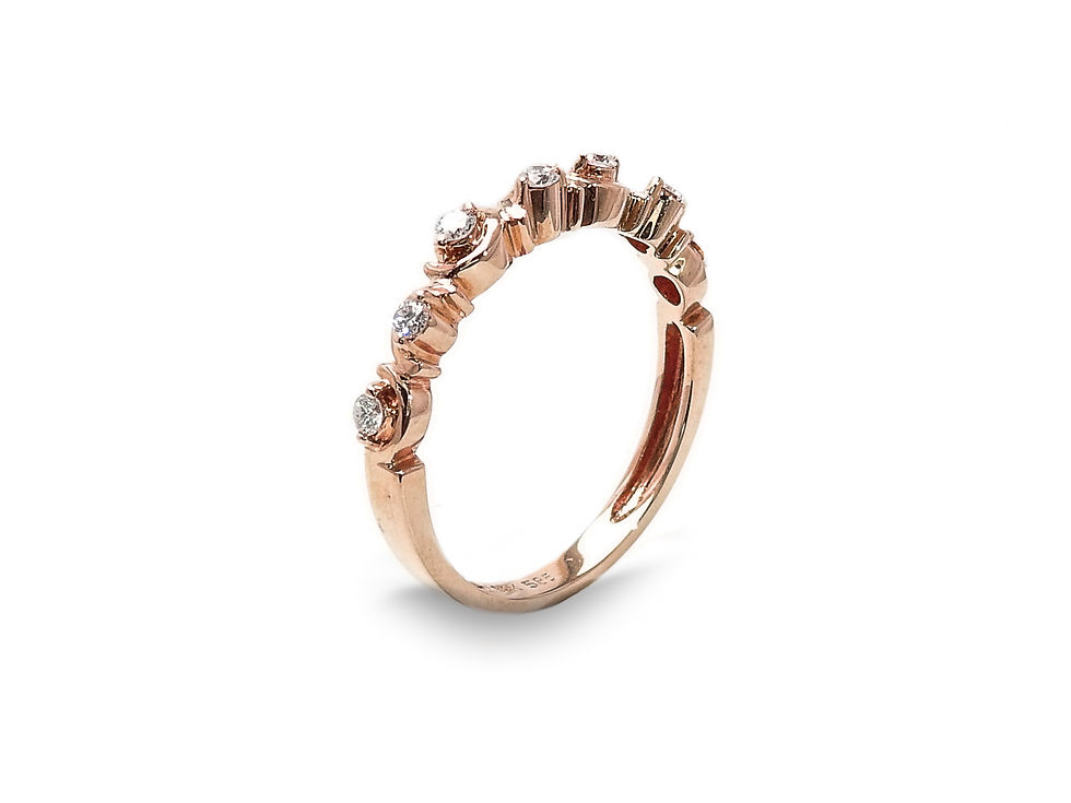縮圖：Delicate Half Moon Ring Band