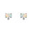 縮圖：Oval Opal - October Birthstone Stud Earrings