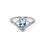 縮圖：Pear Shape Aquamarine and Diamond Twisted Ring