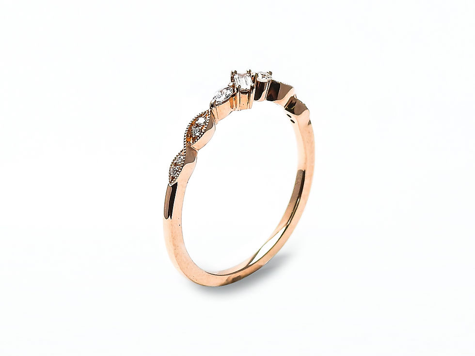 縮圖：Fancy Baguette and Marquise Diamond Ring