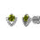 縮圖：Round Peridot Stud Earrings