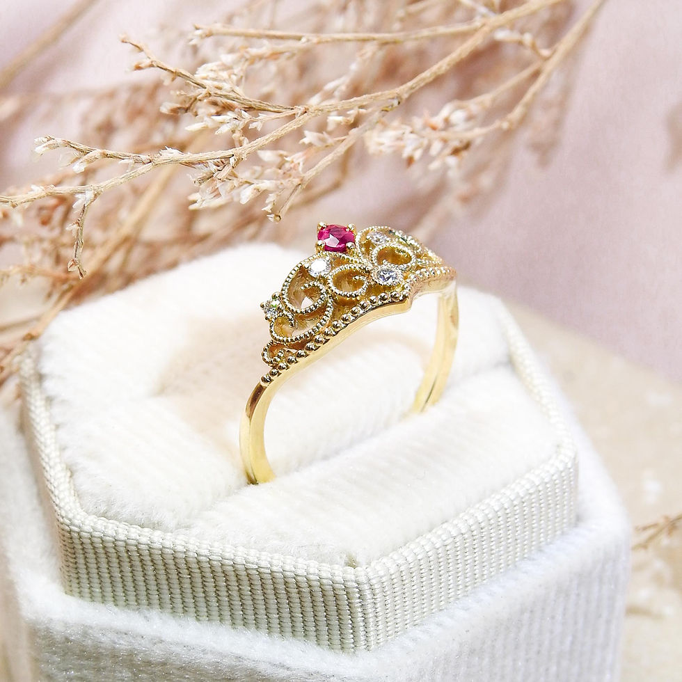 縮圖：Ruby Tiara Ring