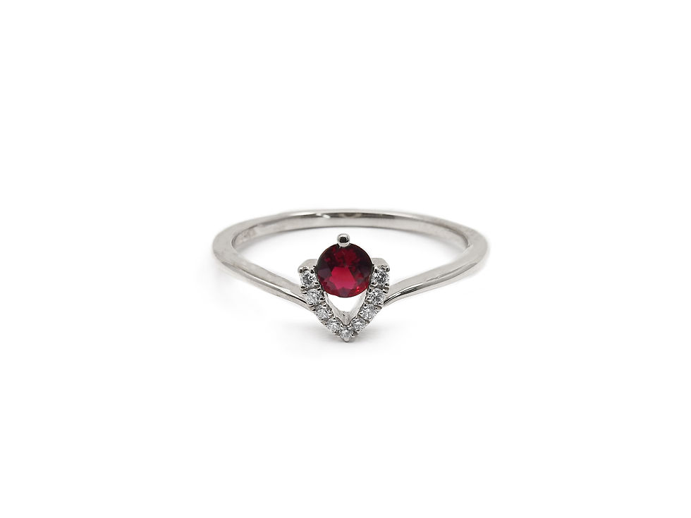 縮圖：Round Ruby and Diamond Ring