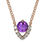 縮圖：Round Amethyst Necklace