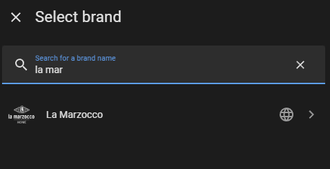 Home Assistant integration selection