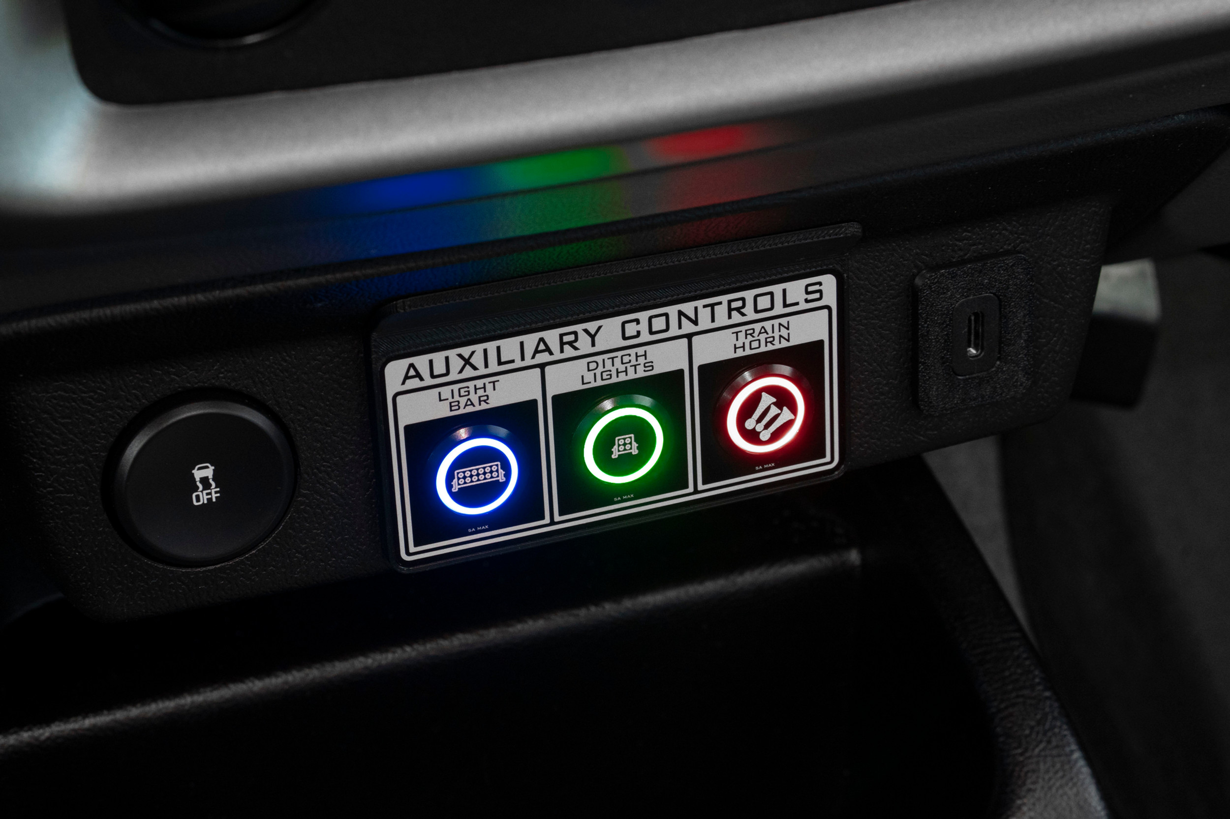 Ra Ranger Rear Switch Panel Switch Panels (Ranger) | RACECAR go brrr!