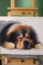 Elegant pet keepsake painting for a unique wall art