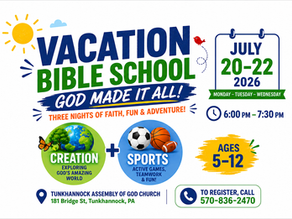 Vacation Bible School - July 20 - 22