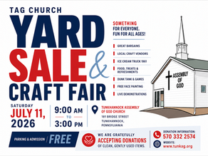 Yard Sale & Craft Sale - 7/11/26