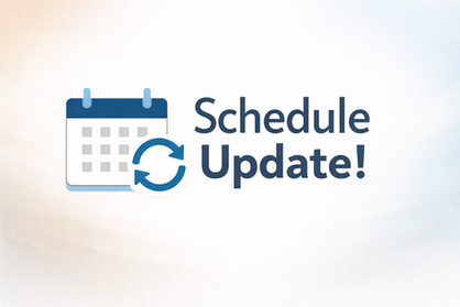 Check here for an important update to our church calendar!