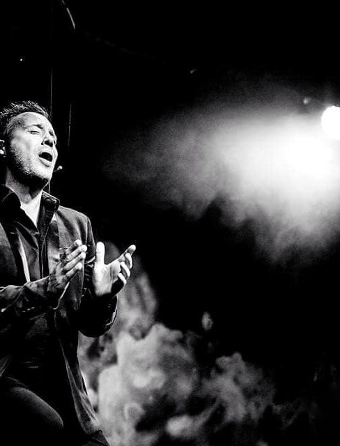 Singing shot live