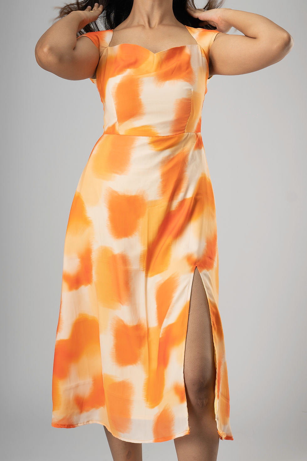 Thumbnail: Subtle Tones Slit Midi Dress