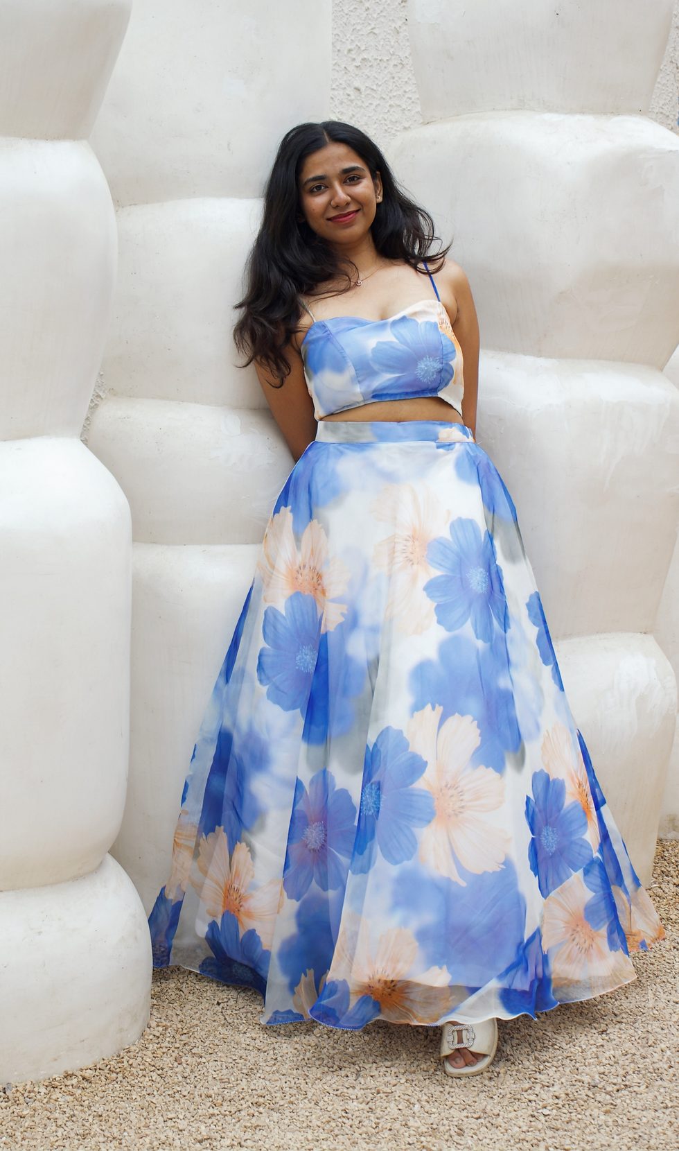 Nila Floral Organza lehenga set