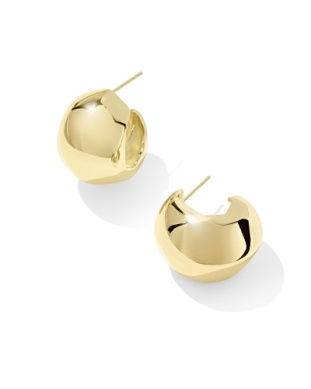 Gold Tone Kaitlin Hoop Earrings