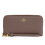 Thumbnail: Coach Pebbled Leather Long Zip Around Wallet - Dark Stone