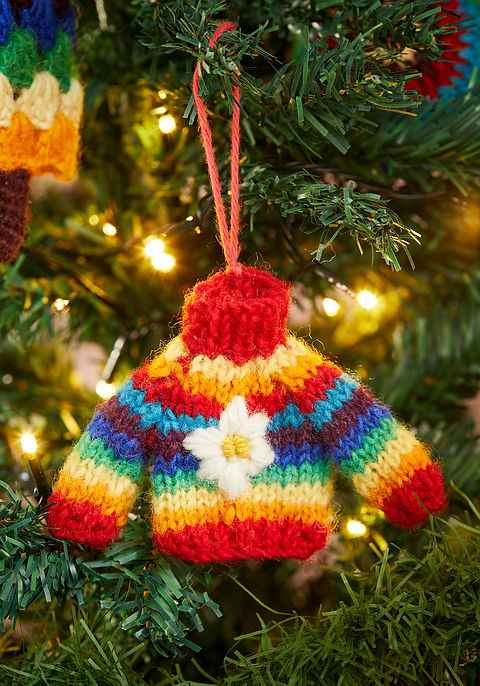 Knitted jumper christmas tree decoration clearance
