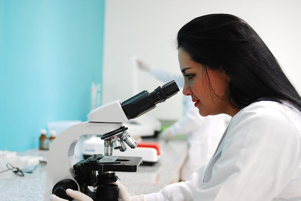 Woman Researching