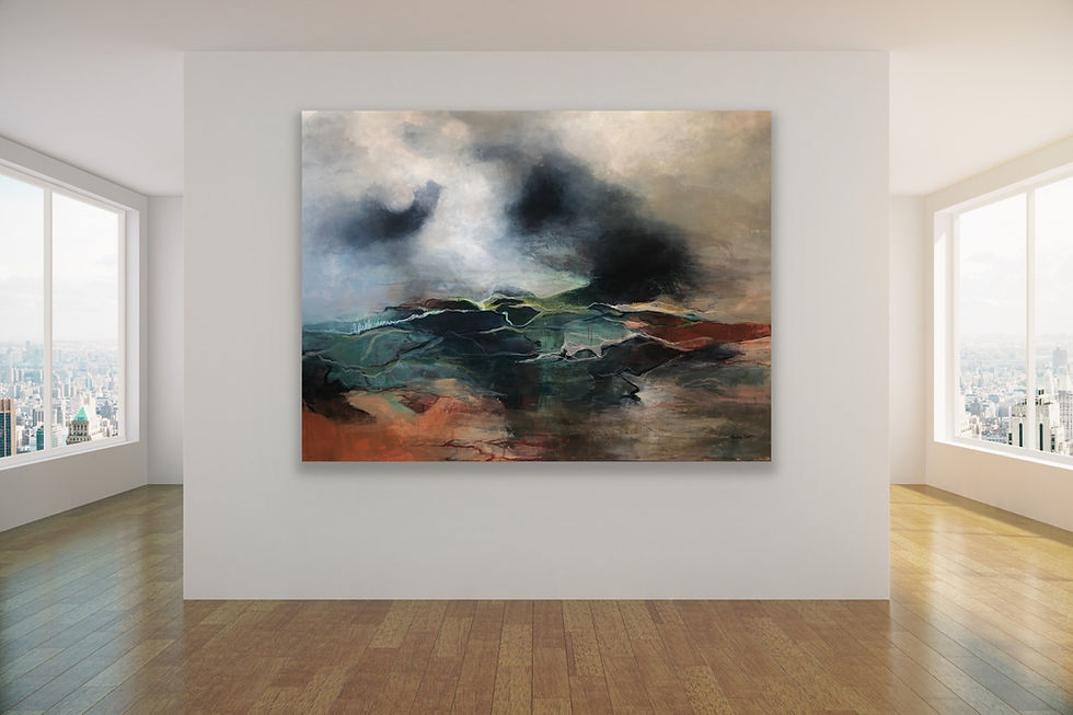 Miniaturebillede: Abstrakt landskab 160621