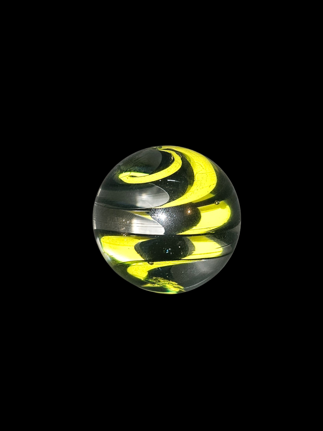 Large Desk Marble-Yellow & Black