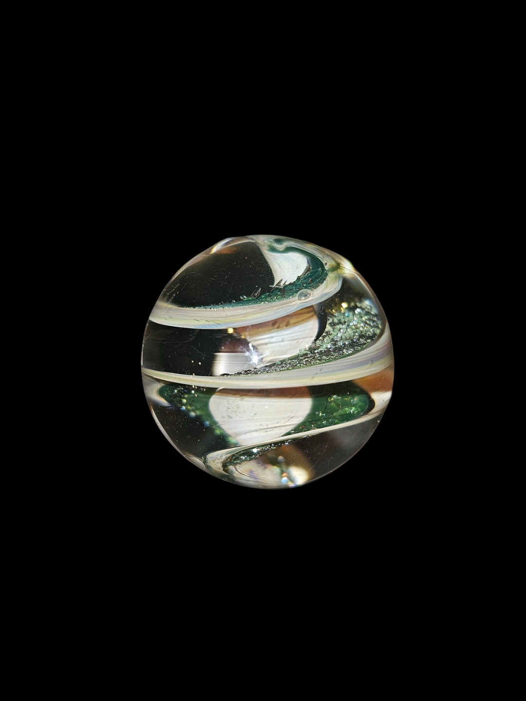 Large Desk Marble-Green & White