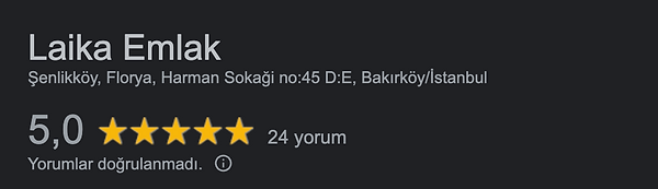 Müşterimiz dedi ki