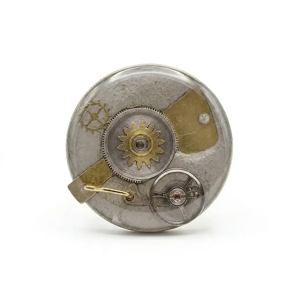 Miniature : Bague artisanale femme mécanismes Chronos