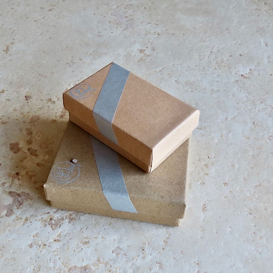 Thumbnail: Ear chains Pink quartz mineral sample