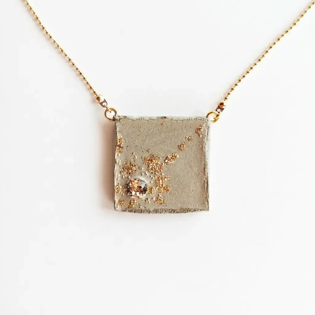 Collier artisanal femme Comète dorée