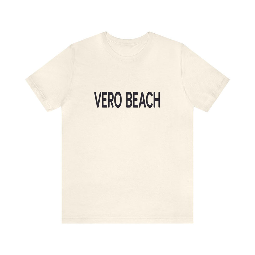 VERO BEACH - Natural Unisex Short Sleeve