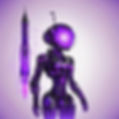 abstract space, quantum, robotics, rockets, semiconductors, energy black, purple outline w