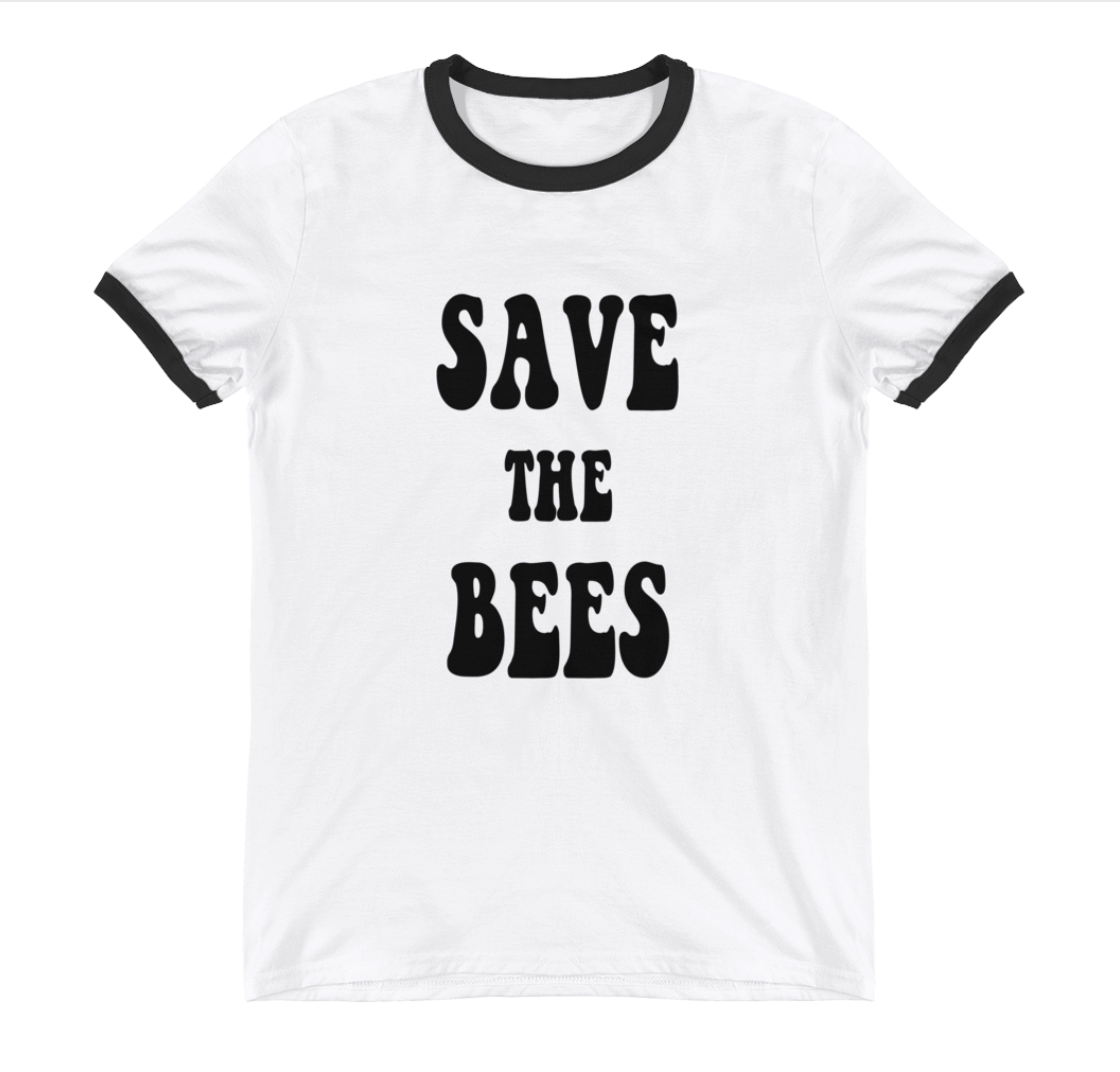 Save the Bees Ringer Tee