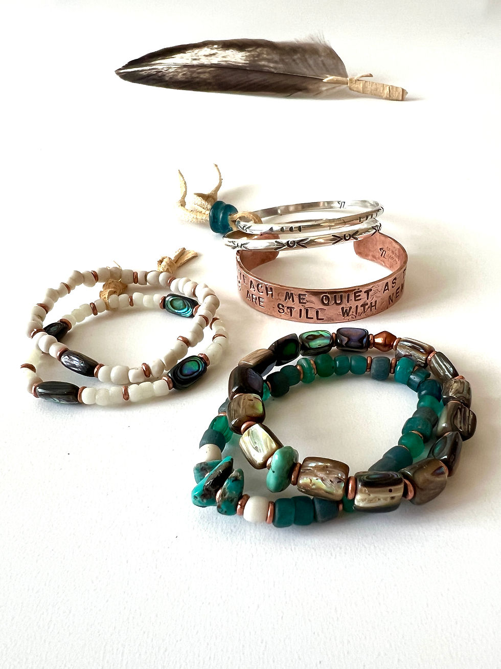 Thumbnail: Abalone & Turquoise Bracelet
