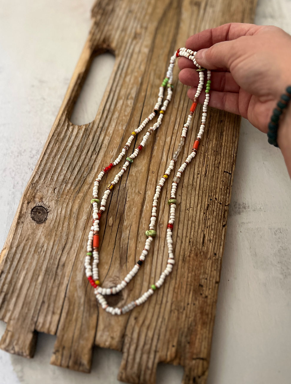Thumbnail: Double Wrap Trade Necklace / The Warm Season