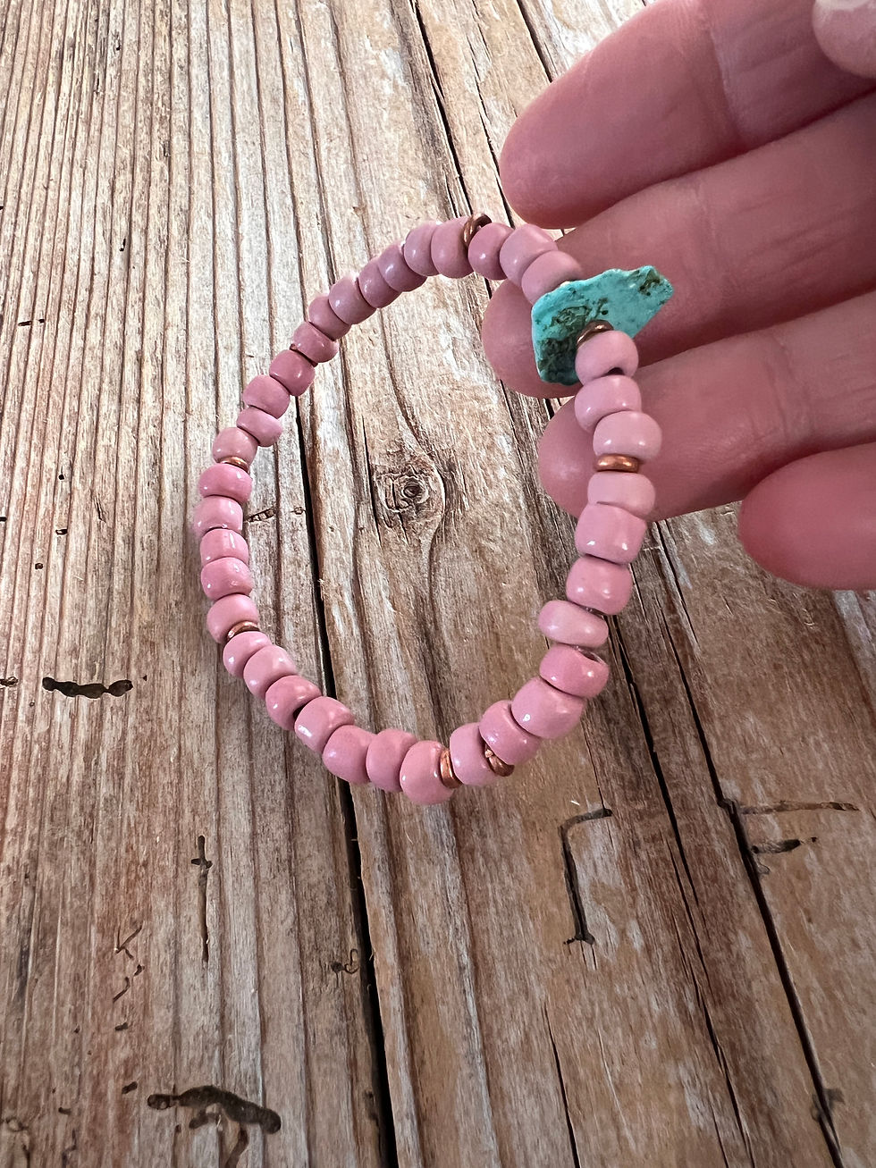 Thumbnail: Cheyenne Pink Trade Bracelet