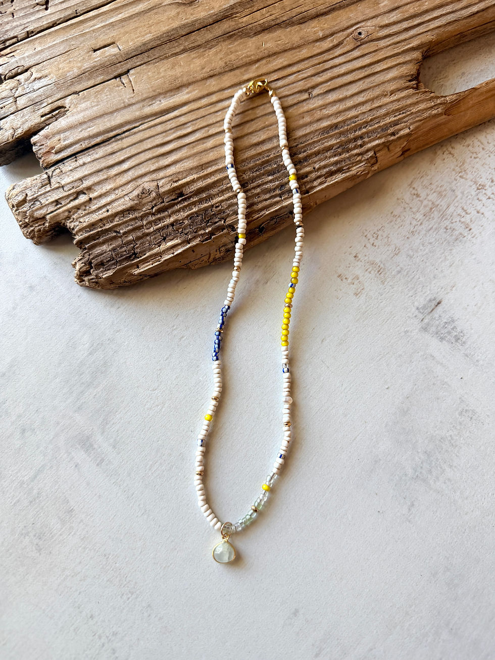Thumbnail: Aquamarine Trade Necklace / Sunshine 