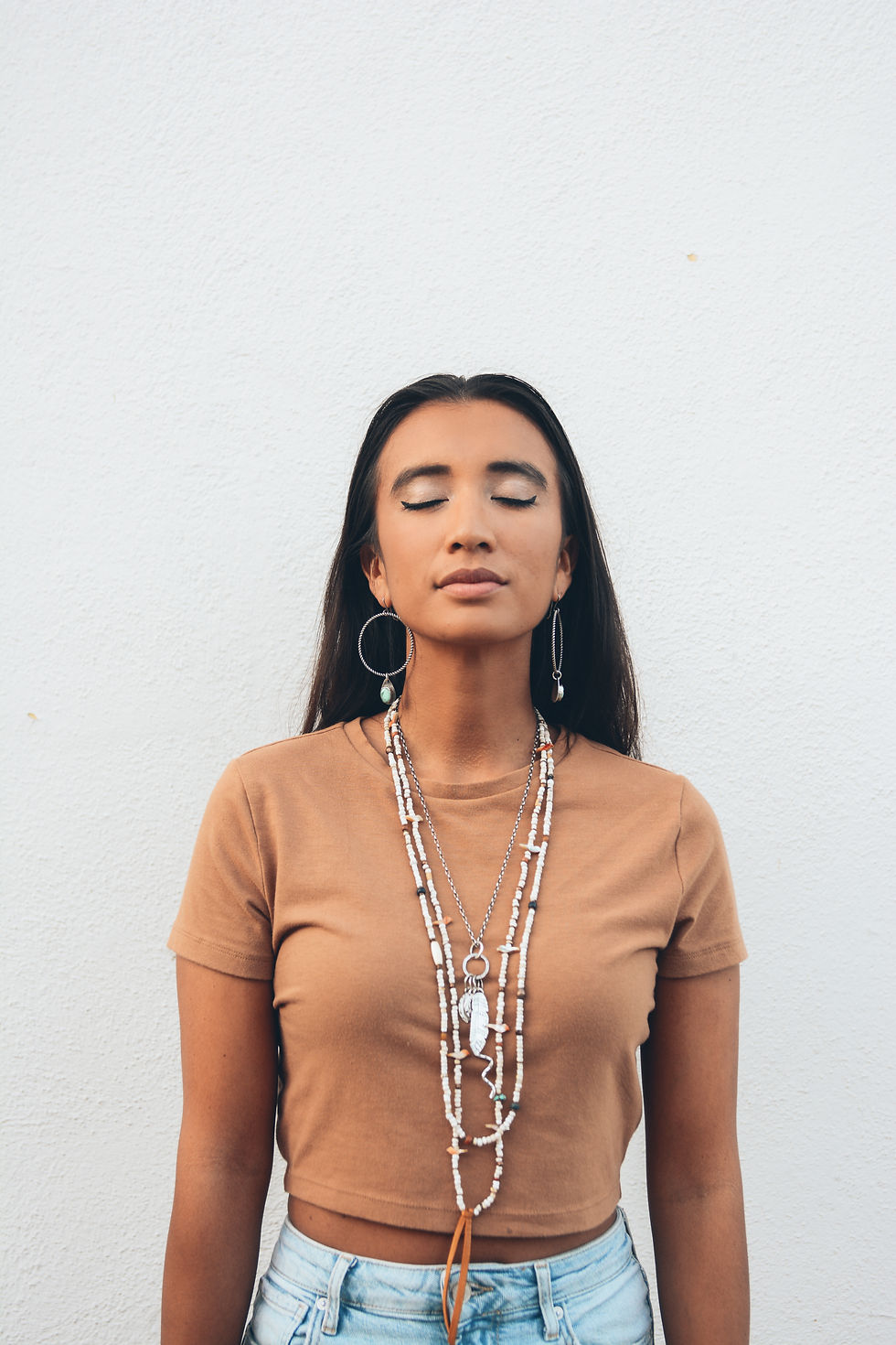 Thumbnail: vintage bird fetish necklace