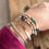 Thumbnail: Vintage Trade Bracelet / White & Blue