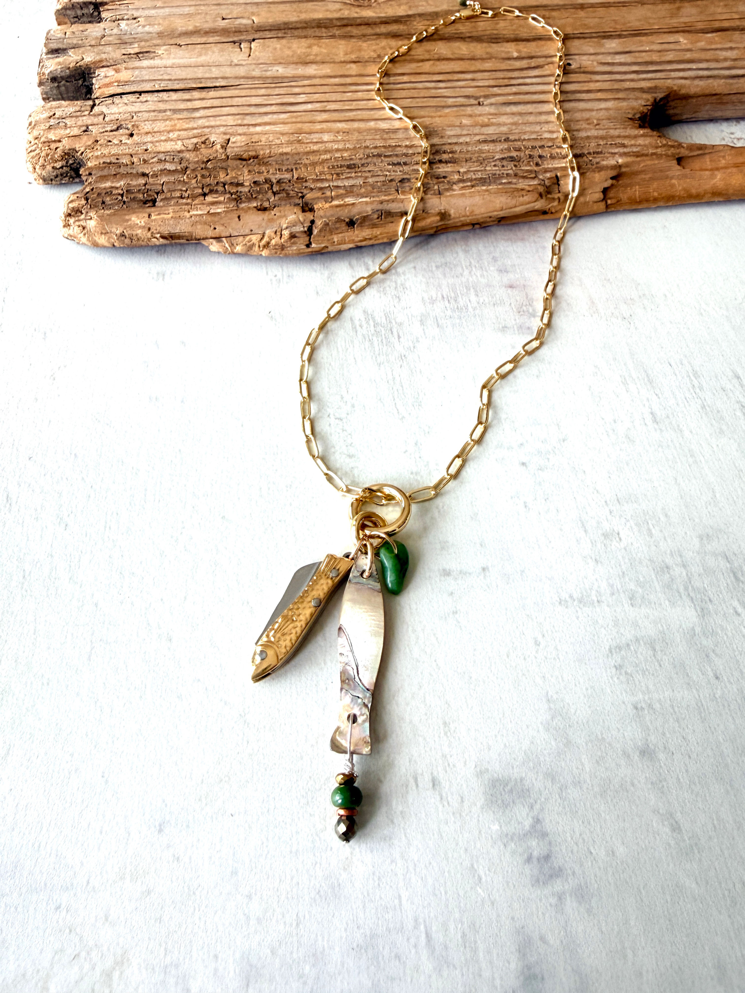 Abalone Lure Necklace