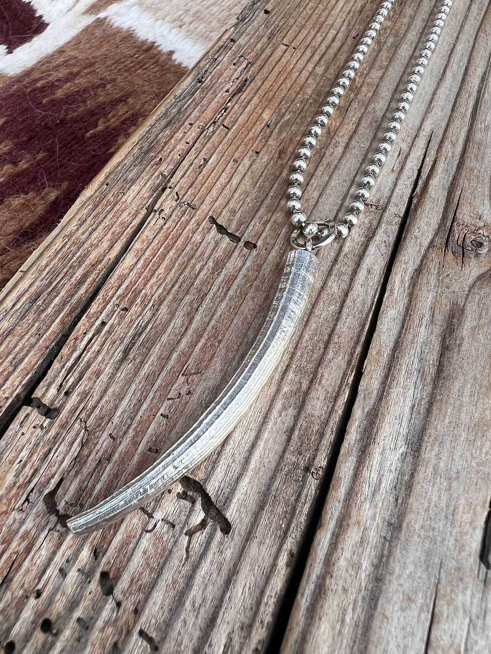 Thumbnail: Sterling Dentalium Pendant