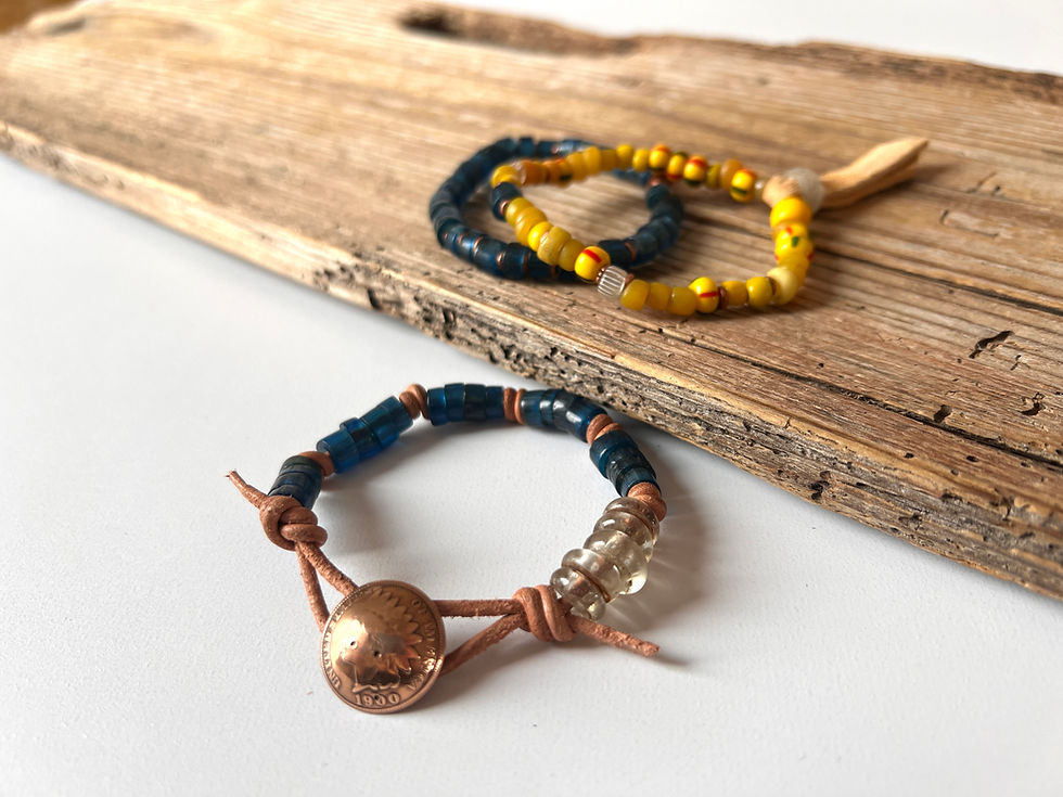 Thumbnail: 1900 Copper Coin Trade Bracelet