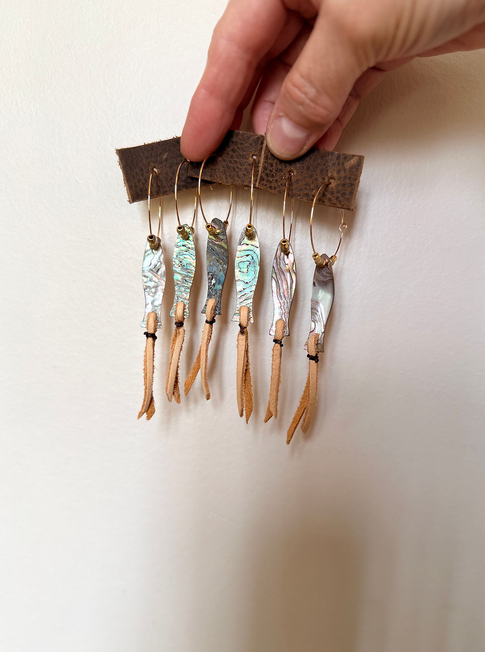 Thumbnail: Abalone Lure Earrings 